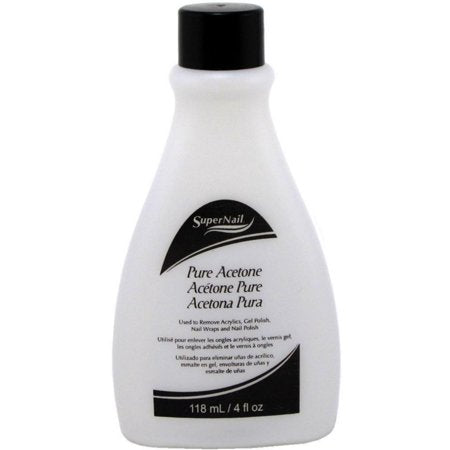 SuperNail Pure Acetone Polish Remover 4 oz