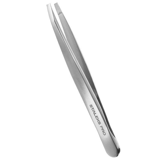 Staleks Pro Expert 10 Type 2 Eyebrow Narrow Straight Tweezers TE-10/2