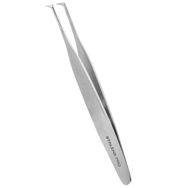 Staleks Pro Expert 40 Type 2 Professional Eyelash Tweezers Curved TE-40/2