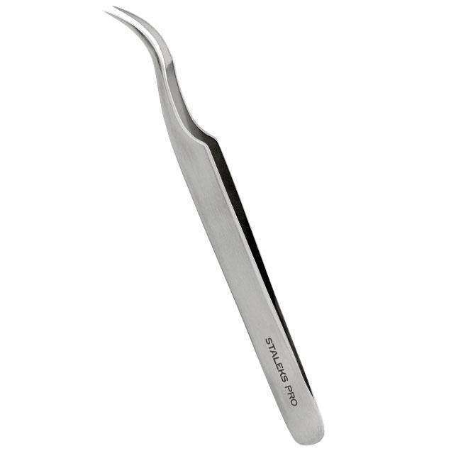 Staleks Pro Expert 41 Type 1 Professional Eyelash Tweezers Curved TE-41/1
