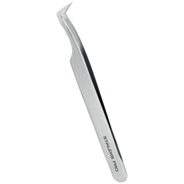 Staleks Pro Expert 41 Type 6 Professional Eyelash Tweezers L-Shaped TE-41/6
