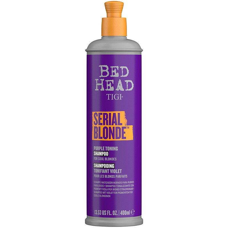 TIGI Bed Head Serial Blonde Purple Toning Shampoo For Cool Blondes