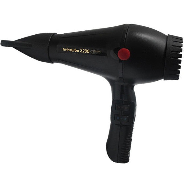 Turbo Power Twin Turbo 3200 Hair Dryer Black 324A