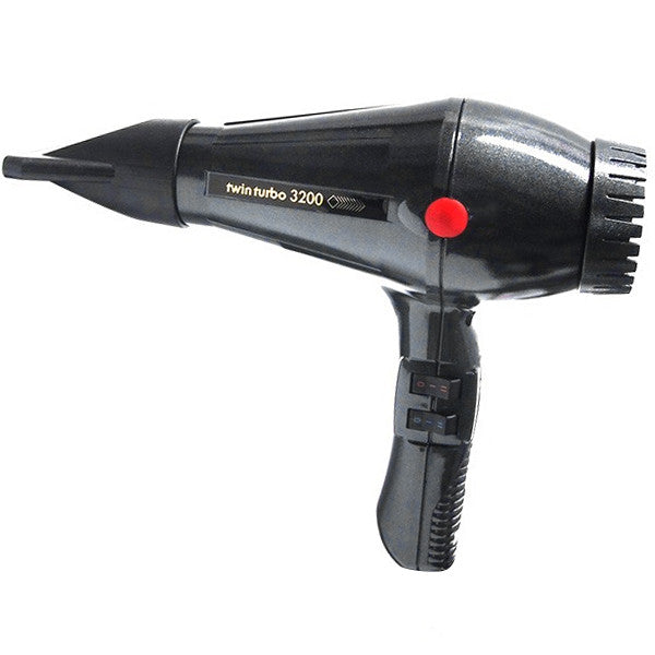 Turbo Power Twin Turbo 3200 Hair Dryer Grey Metallic