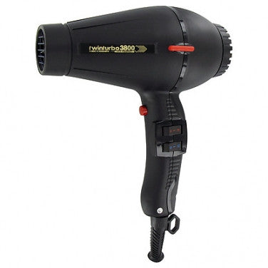 Turbo Power Twin Turbo 3800 Ionic Ceramic Hair Dryer Black
