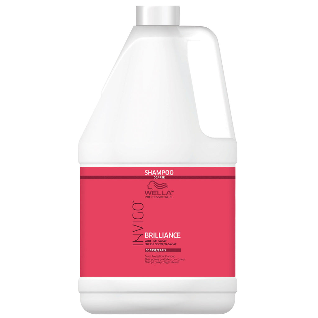 Wella Invigo Brilliance Color Protection Shampoo for Coarse Hair 1 Gallon