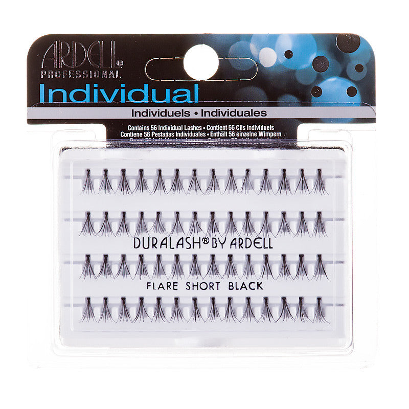 Ardell Individual Duralash Knotted Flare Short Black 56 Individuals Lashes