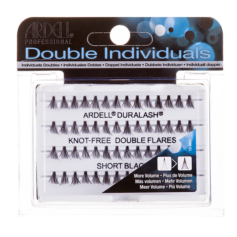 Ardell Individual Lashes Knot-Free Double Flares 56 Individual Lashes Short Black