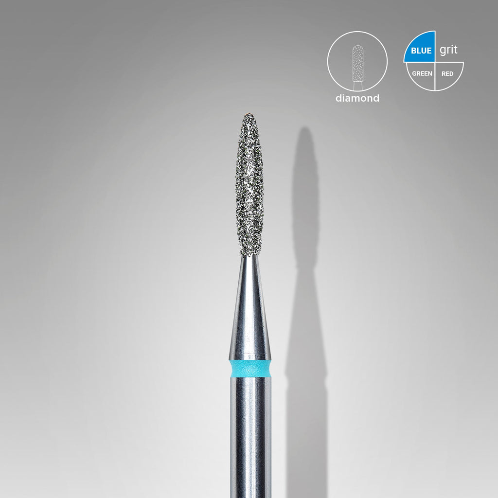 Staleks Diamond Nail Drill Bit FA11 Pointed "Flame" 1 pcs set