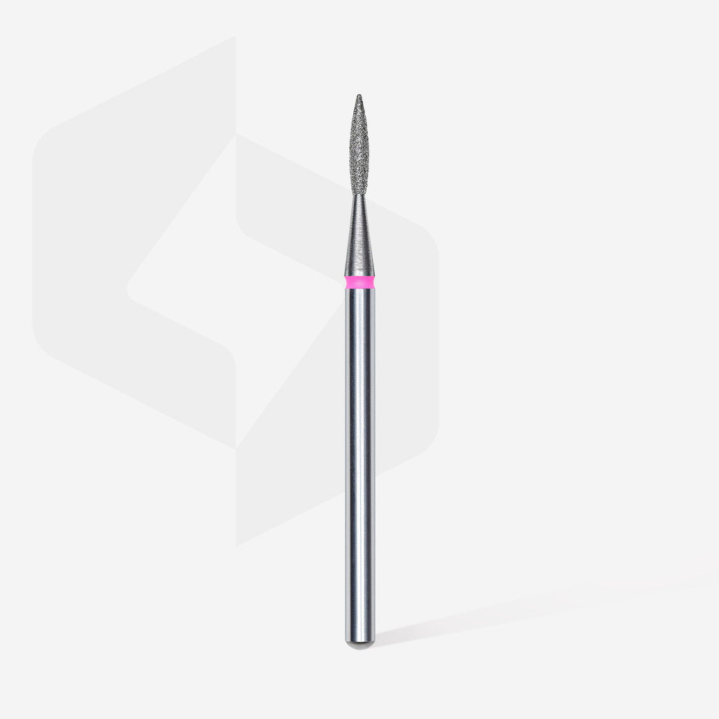 Staleks Diamond Nail Drill Bit FA11 Pointed "Flame" 1 pcs set