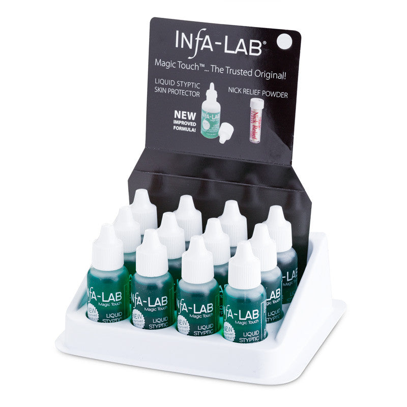 InfaLab Magic Touch Liquid Styptic Skin Protector 12 Bottles 15ml each