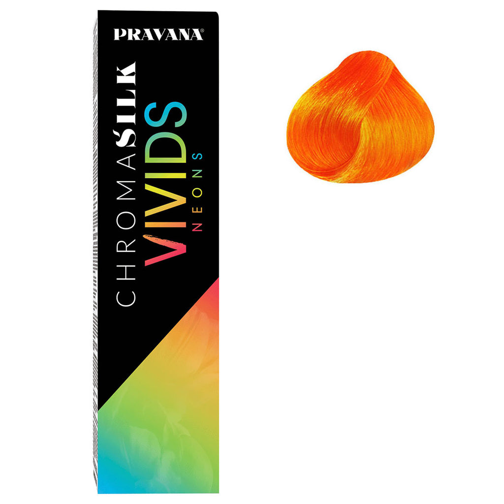 Pravana ChromaSilk VIVIDS Neon Hair Color 3 oz orange