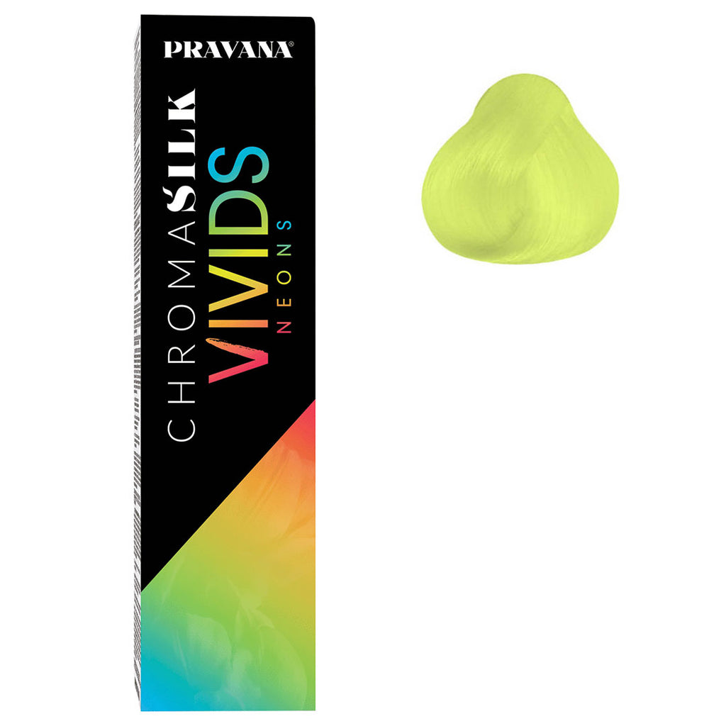 Pravana ChromaSilk VIVIDS Neon Hair Color 3 oz yellow