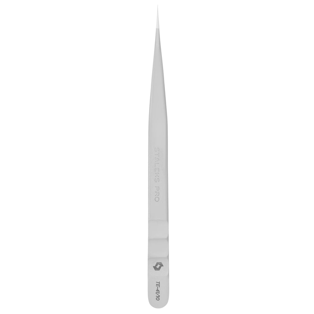 Staleks Pro Expert 41 Type 10  Professional eyelash Straight tweezers TE-41/10