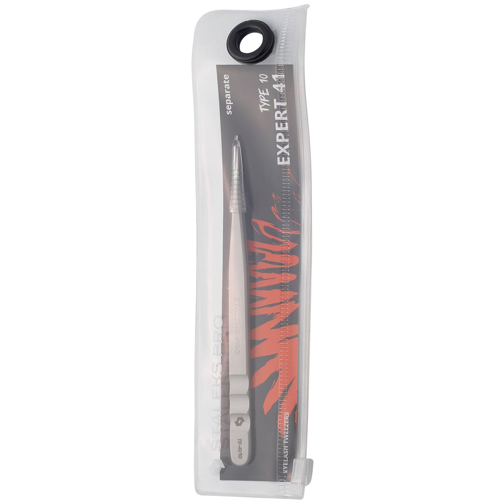 Staleks Pro Expert 41 Type 10  Professional eyelash Straight tweezers TE-41/10