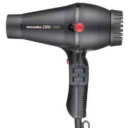 Turbo Power Twin Turbo 3200 Ceramic Ionic Dryer Black 323A