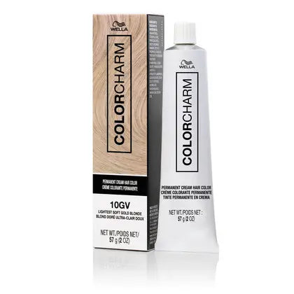 Wella Colorcharm Permanent Cream Hair Color 2 oz 10GV