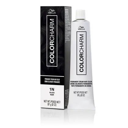 Wella Colorcharm Permanent Cream Hair Color 2 oz 1N