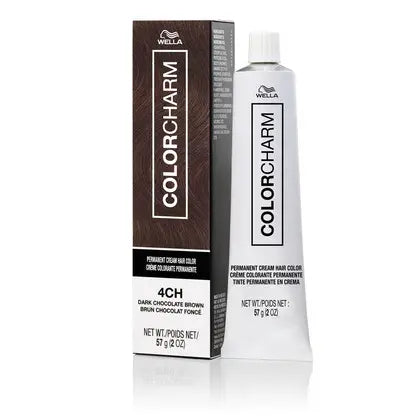 Wella Colorcharm Permanent Cream Hair Color 2 oz 4CH