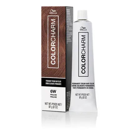 Wella Colorcharm Permanent Cream Hair Color 2 oz 6W