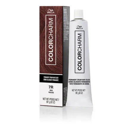 Wella Colorcharm Permanent Cream Hair Color 2 oz 7R