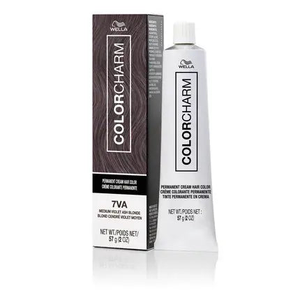 Wella Colorcharm Permanent Cream Hair Color 2 oz 7VA