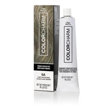 Wella Colorcharm Permanent Cream Hair Color 2 oz 8A