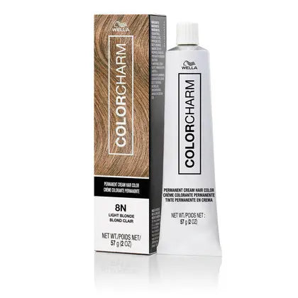 Wella Colorcharm Permanent Cream Hair Color 2 oz 8N