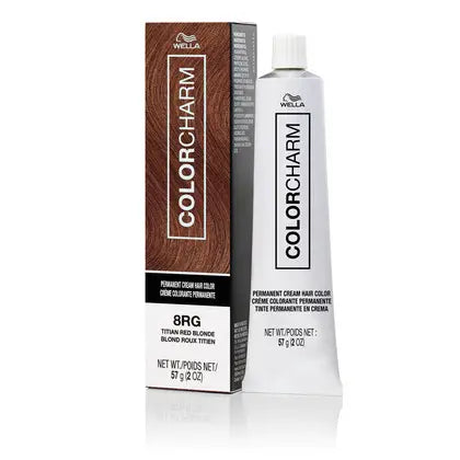 Wella Colorcharm Permanent Cream Hair Color 2 oz 8RG
