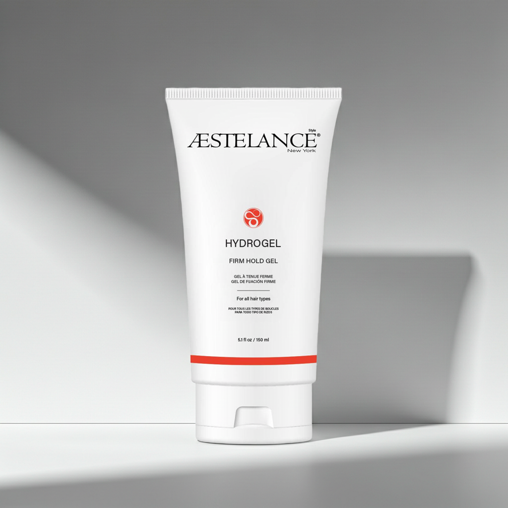 Aèstelance Hydrogel firm hold gel tube on a gray background