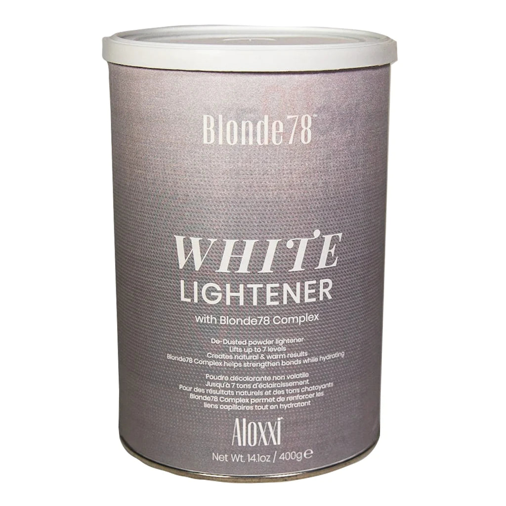 Aloxxi Blonde78 White Lightener De-Dusted Powder Lightener Lifts Up To 7 Levels 14.1 oz