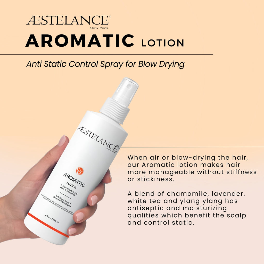 Aestelance Aromatic Lotion Anti Static Control Spray for Blow Drying 8 oz