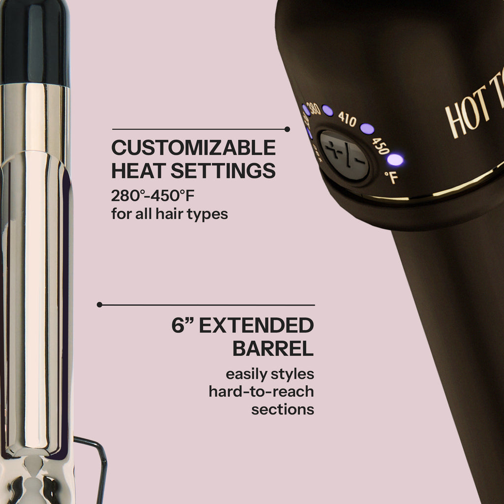Hot Tools 2 Inch 24K Gold Extended Barrel Curling Irons Model  HTIR8014G