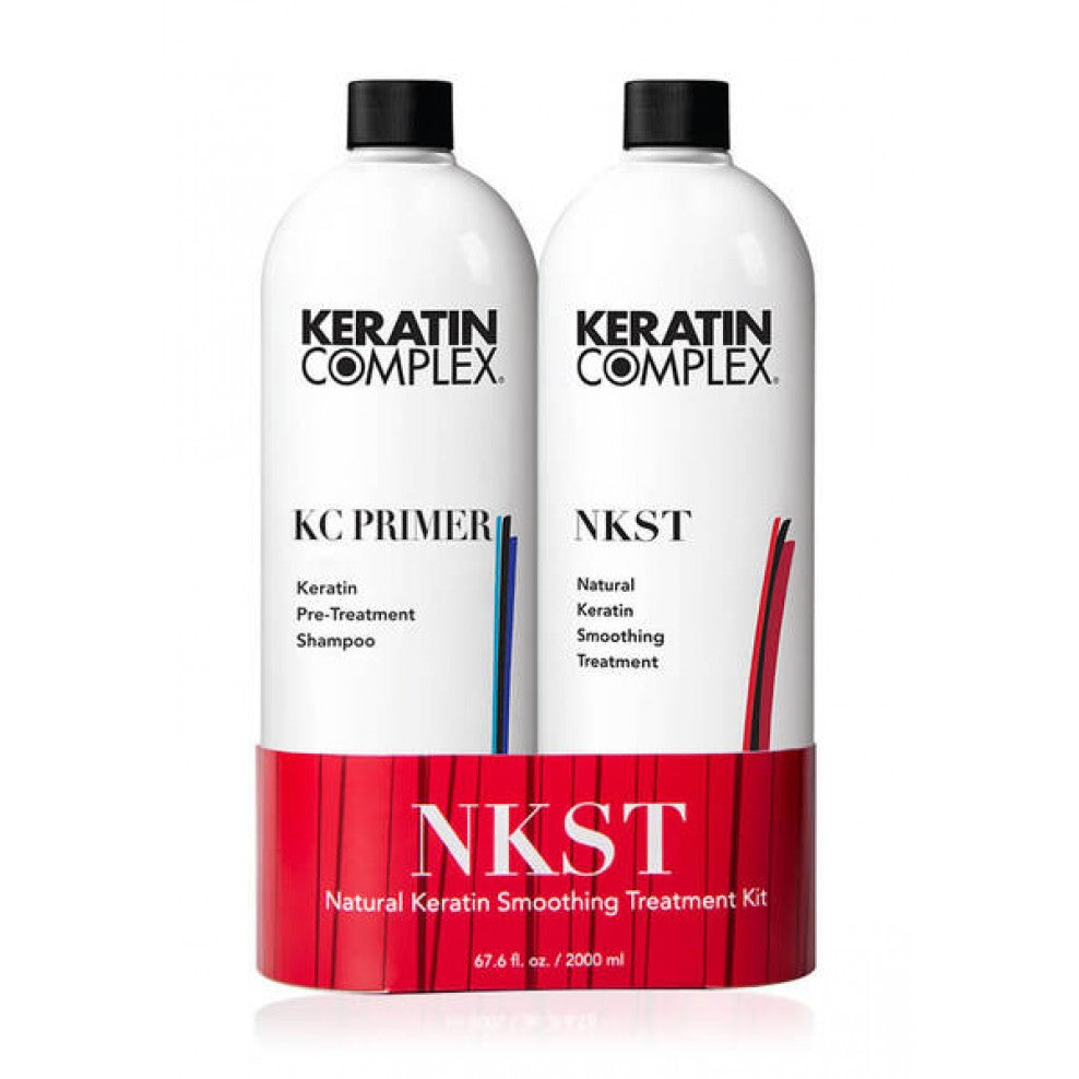 Keratin Complex Natural Keratin Smoothing Treatment NKST 32 oz DUO with KC Primer 32 oz