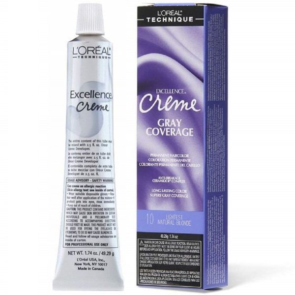 L'Oreal Excellence Creme Gray Coverage Permanent Creme Hair Color 1.74 oz