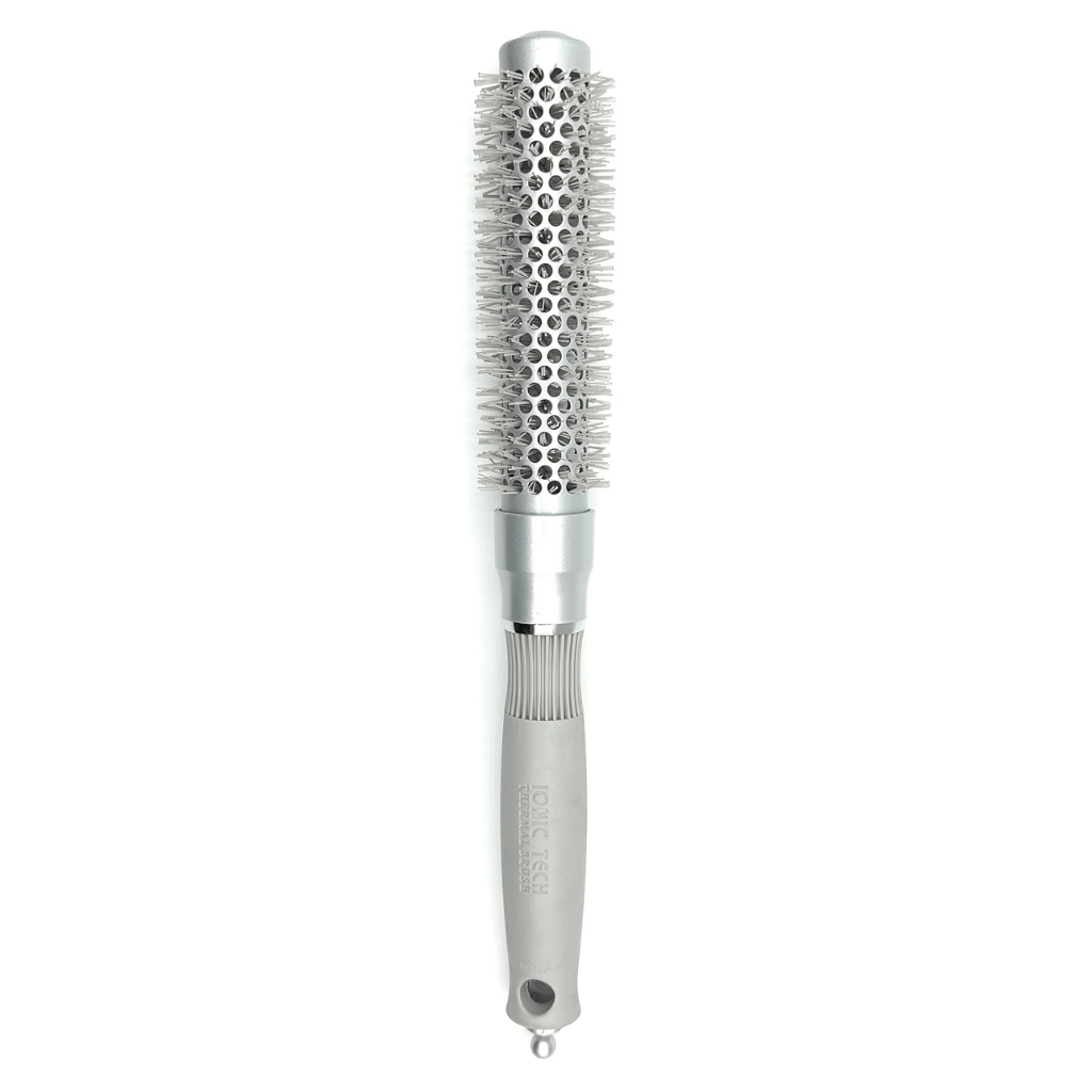 Lado Pro Long Barrel Ceramic Ionic Thermal Brush Silver