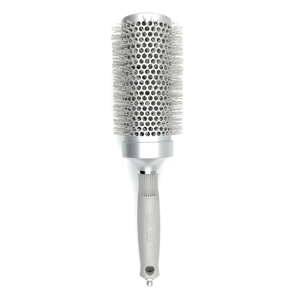 Lado Pro Long Barrel Ceramic Ionic Thermal Brush Silver
