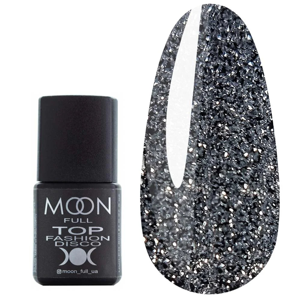 Moon Full Fashion Disco TOP COAT No Sticky Gel Nail Polish 0.27 oz