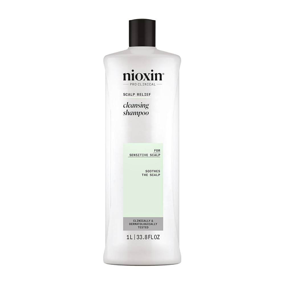 Nioxin Scalp Relief Cleanser Shampoo for Sensitive Dry and Itchy Scalp 33.8 oz