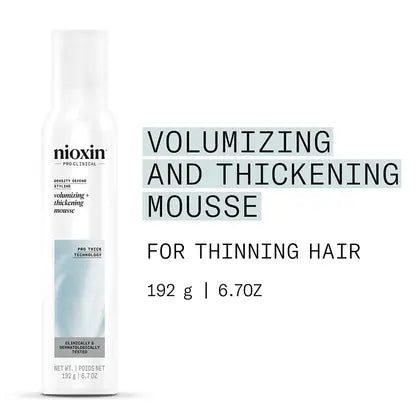 Nioxin Volumizing + Thickening Mousse 6.7 oz