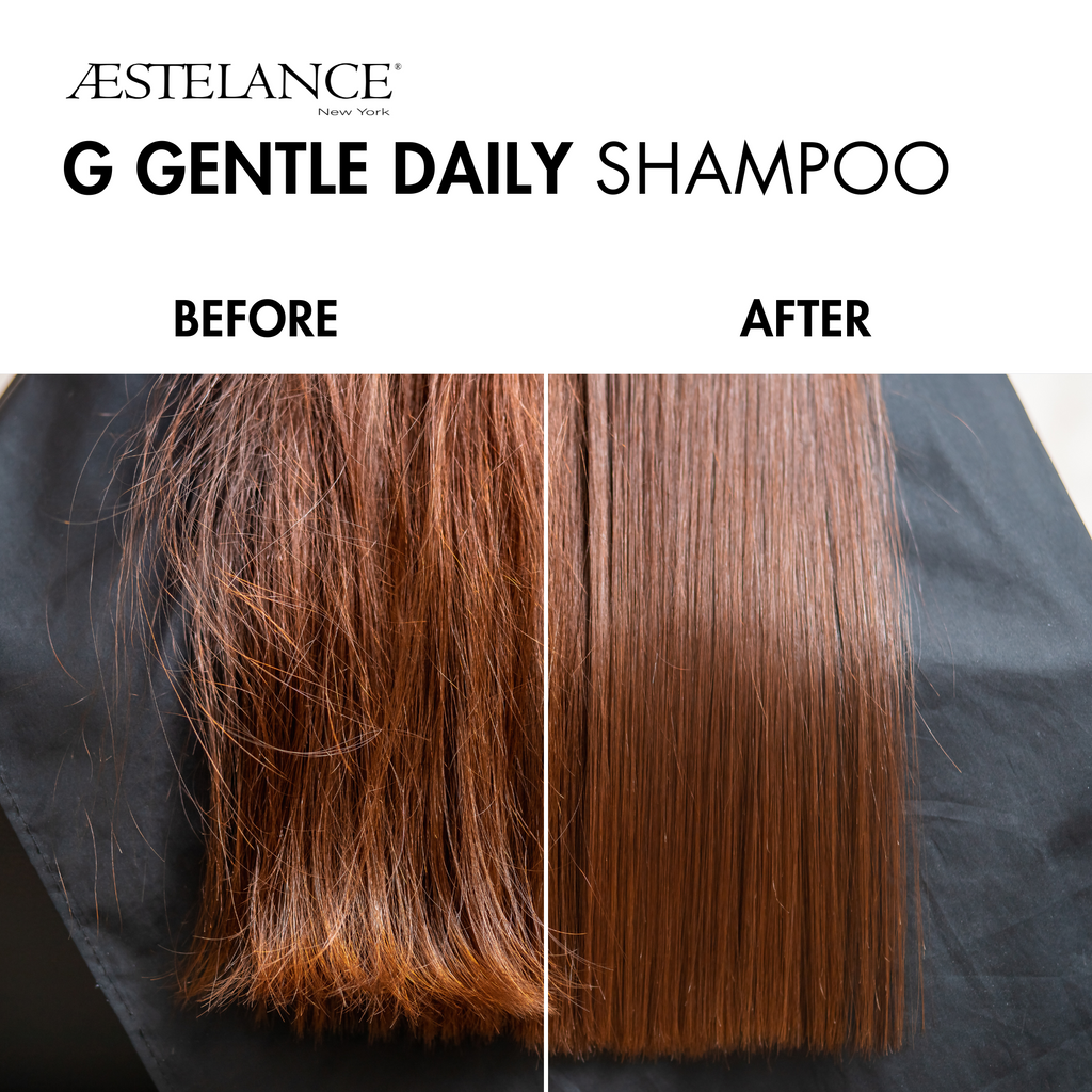 G Shampoo before and after