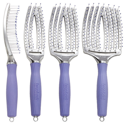 Olivia Garden Fingerbrush Ionic Bristles Curved & Vented Paddle Brush