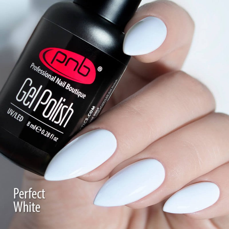 PNB Professional Nail Boutique UV/LED Gel Nail Polish Color 0.28 oz Perfect White