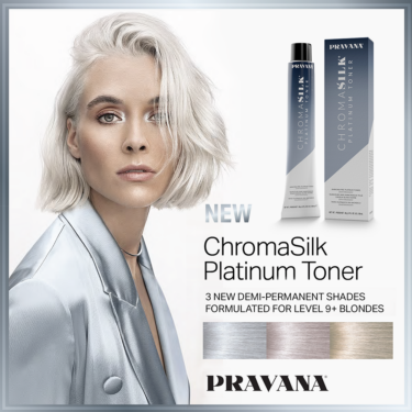 Pravana ChromaSilk Platinum Toners Demi-Permanent Ammonia-Free 5 minutes Color 3 oz