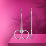 Staleks Pro Expert 51 Type 3 Professional Cuticle Scissors with Hook SE-51/3