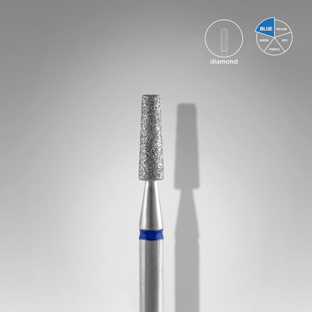 Staleks Pro Expert Diamond Nail Drill Bit Frustum Blue Head Diameter 2.5 mm Working Part 8 mm FA70B025/8