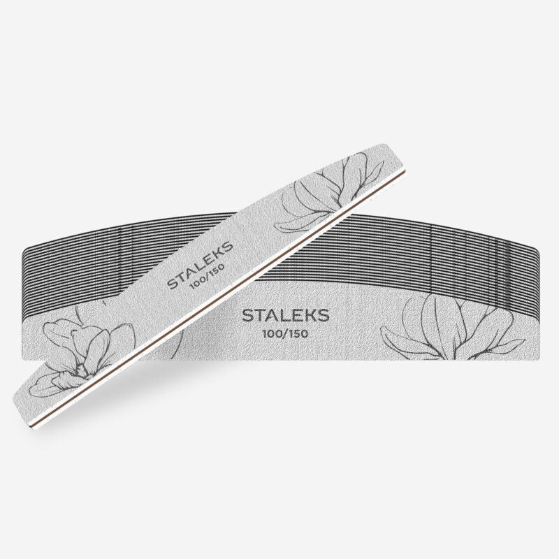 Staleks Expert 40 Crescent Mineral Nail File NFE-40-100/150-25 grit 25 pcs