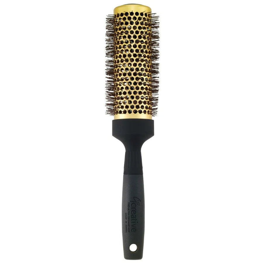 Creative Hair Tools Gold Nano Ceramic Hair Brush with 6 Inch XL Long Barrel 2.5 Inch CR132G-XL