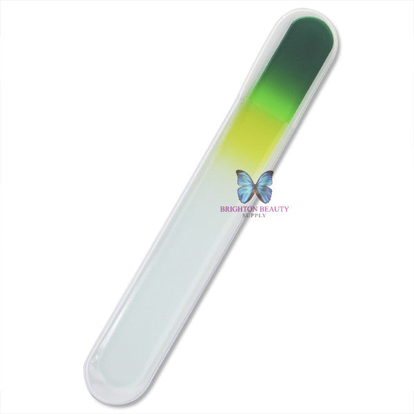 Crystal Colored Nail Files LARGE File (Green-Yellow)