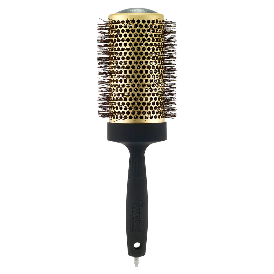Creative Hair Tools Gold Nano Ceramic Hair Brush with 6 Inch XL Long Barrel 3.5 Inch CR134G-XL